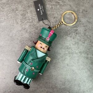 NWT Kate Spade Oh What Fun 3D Nutcracker Key Chain KJ070